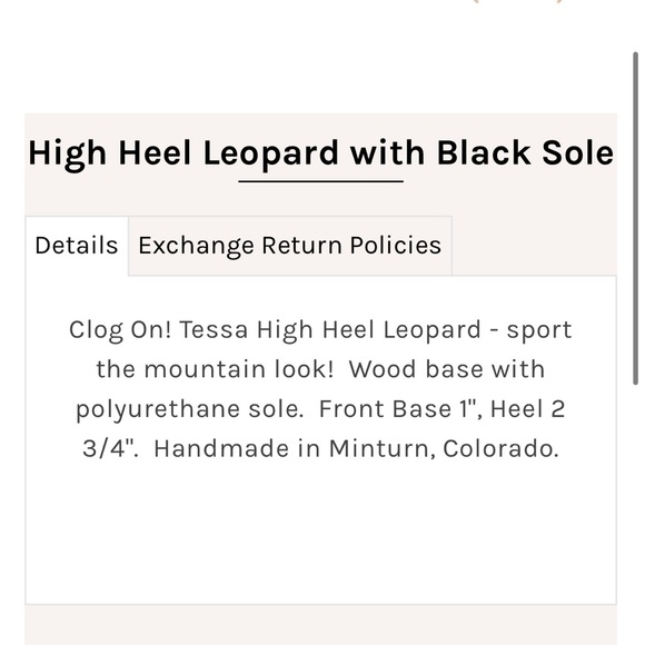 Tessa Clogs of Vail Pony Hair High Heel Leopard Print Clogs - Picture 12 of 12